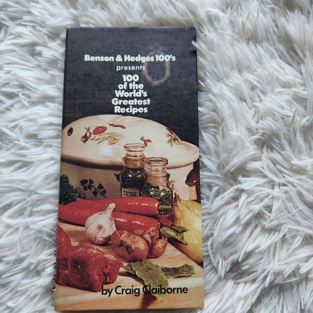 Benson & Hedges 100 of the World's Greatest Recipes Wired Bound 1976 Vintage